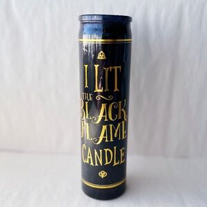 Hocus Pocus Black Flame Candle Halloween Decor